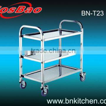 3 Tiers Assembled Hotel Service Cart / Dining Cart /Trolley Cart