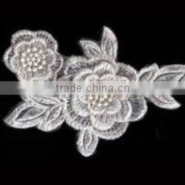 Flower pattern chemical lace wedding applique