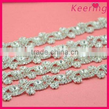 Roll clear crystal A-class rhinestone chain wholesale WRC-217