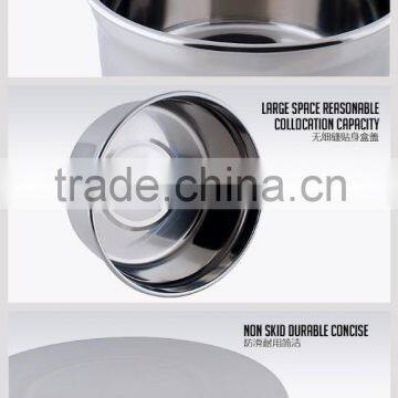 Round Shape Stainless Steel Stackable Food Container to Keep Food Fresh photo-4