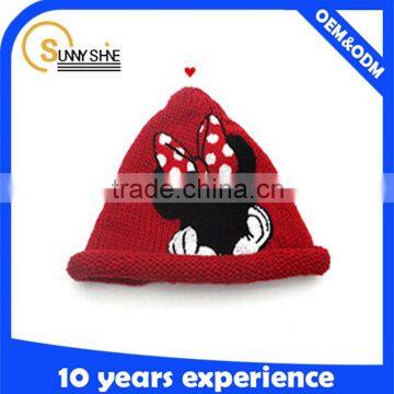 Winter Knitted Wool Hat Knitted Kids Wool Hats Baby Hats Wholesale photo-2