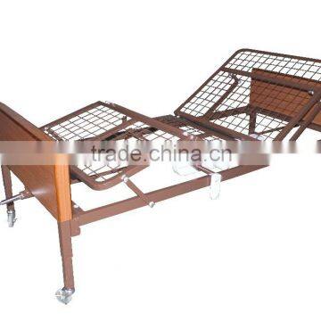 Semi electric steel Single crank medical hospital bed