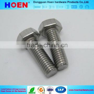 china screw manufacturer stainless steel hexagon bolt