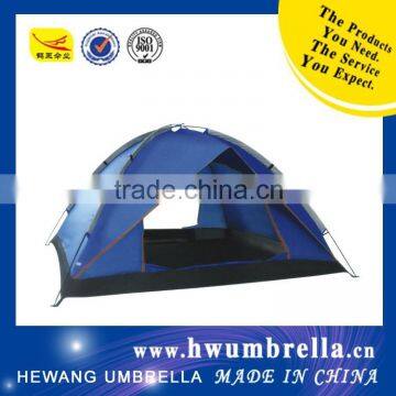 outdoor tent dark blue color waterproof popular for travel pop up tent double layer