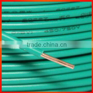 pvc material insulation type wire copper conductor type cable wire