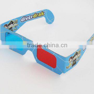 custom printing shape cheap cardboard 3d glasses for christmas promotion