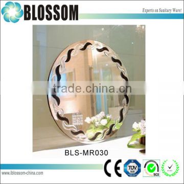 arts crafts round shape wall mirrors for hotel bathroom