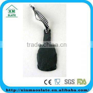 [factory direct] 9x4.5cm Natural Edge Bottle Shape Set Of 4 Slate Hanging Craft Item DP-0904P5ID2A