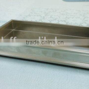 high quality stainless steel sliver serving tray metal towel tray