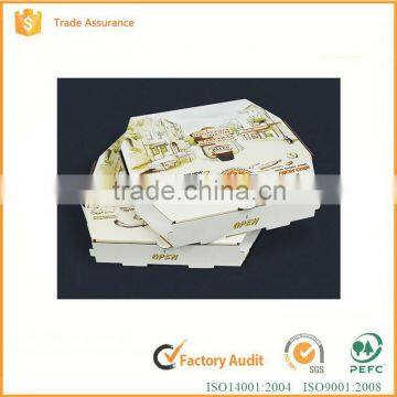 Shanghai factory low price custom colorful logo printed wholesale pizza boxes with handles