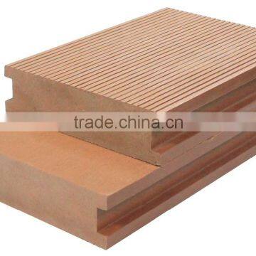 140x40mm Anti-slip waterproof teak wood plastic composite WPC floor decking for boat