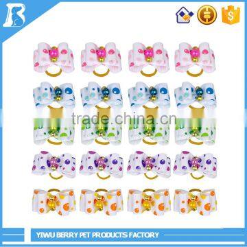 Mixed Colors Plain Dog Pet Cat Puppy Classic & white lattice pattern dog bows wholesalea