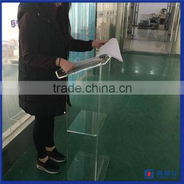 Manufacturing Customized Acrylic Speech Lectern / Acrylic Podium Pulpit Lectern