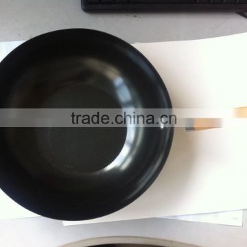 carbon steel nonstick 28cm wok with handle