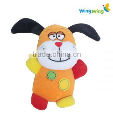 fat plush dog toy / cute dog plush toy / stuffed dog toy