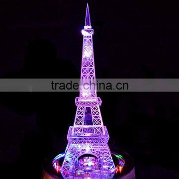Led Crystal Eiffel Tower Model for the Valentine's Day Gifts photo-4