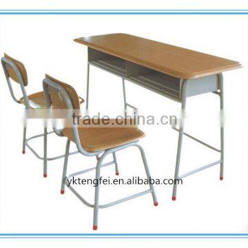 Wooden Werzalit Student Double Desk And Chair Set for Primary Student TF-8506 photo-3
