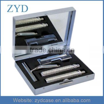 Custom Personalised Disposable Tool Case, Travel Razor Set In Aluminium Razor Case ZYD-HZMsc016