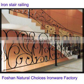 New style stair grill design by wrought iron