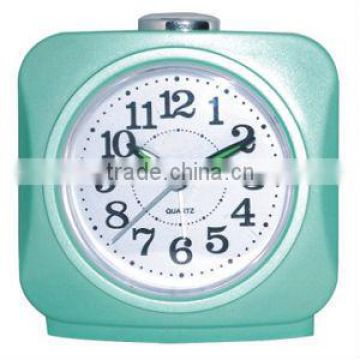 wake up plastic table alarm clock, snooze light desk clock