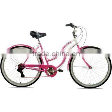 Sunrace 6 speed beach bike pink girls beach cruiser bike beach cruiser bicycle