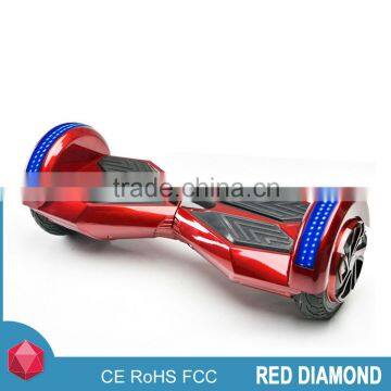 8 Inchs bluetooth red hoverboard with side led light Flash B3