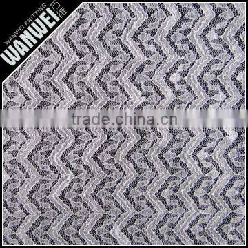 White Fringe With Bright Yarn New Style Hot Selling Can Make Any Color for Bridal Dressing Nylon Cotton Lace Fabric Wholesale photo-5