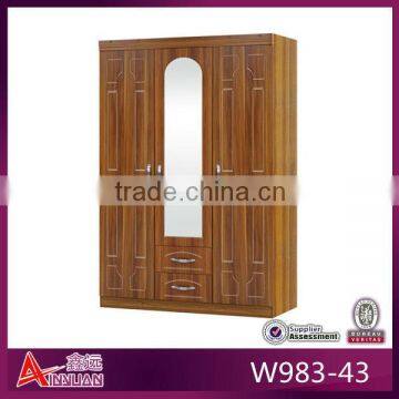 W983-43 wooden high quality wardrobe set