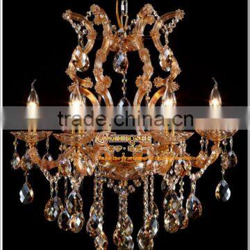 Fancy Furniture Living Room Modern Amber Cristal Crystal Chandelier Boheches MDS06 L6