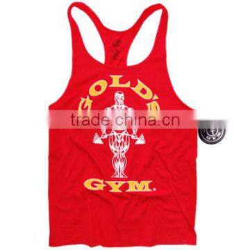 Gold Gym Muscle Joe Premium Stringer Red