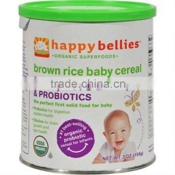 Happy Baby HappyBellies Organic Brown Rice Baby Cereal - 7 oz - Case of 6
