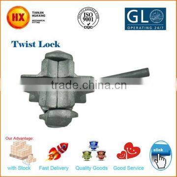 up down fasten containers container lashing twist lock