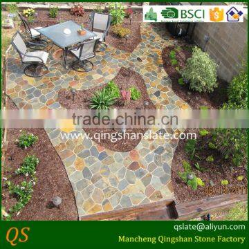 high quanlity rusty slate flagstone decorate garden