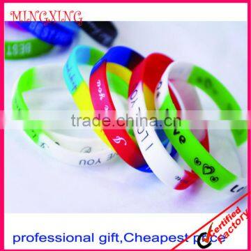 2014 popular beautiful high quality silicone bracelet