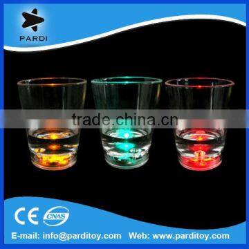 2016 Plastic led color changing plastic shot glasses