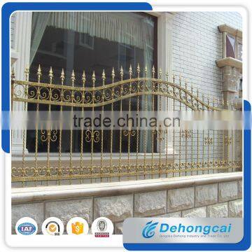 Hot Dip Galvanized decorative power coated wrought iron fence