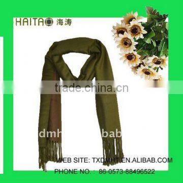 solid style with thick design wool imitation shawl