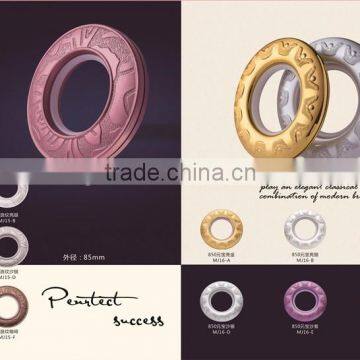 2015 Modern design colored plastic eyelet rings for curtains