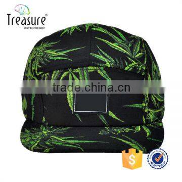 High Quality Custom Snapback 5 Panel Cap Flat Visor Cap