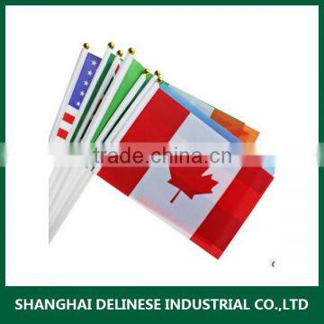 polyester hand held national flag