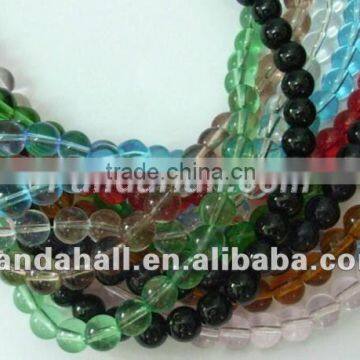 11~12" Wholesale Glass Beads Strands, Vary in color and shape, 4mm(GR4mm)