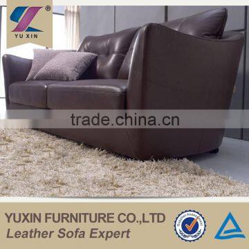 Top Grain Synthetic Leather Sofa Furniture Wood photo-2