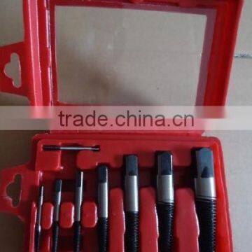 8PC Alloy Steel Screw Extractor Threading Tools FINE AND COURSE