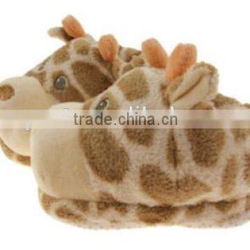 Cheap Plush Indoor Giraffe Shape Warm Winter Slippers and Shoes for Kids / OEM Factory With ICTI Audit Kids Shoes photo-3