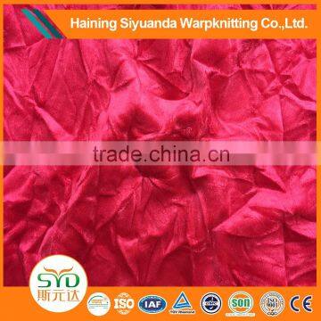 100% Polyester high-quality tricot knitted Velboa fabric for garment