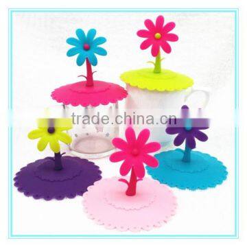 cute animal shape round heat resistant silicone lid