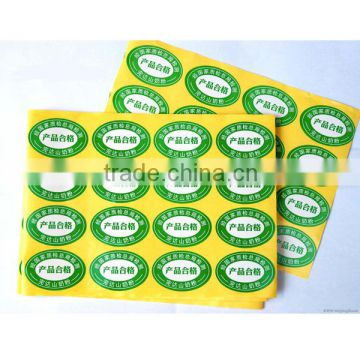 Full color printing self-adhesive paper label sticker customized