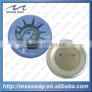 promotional dia of 24mm custom USA flag tin button badges