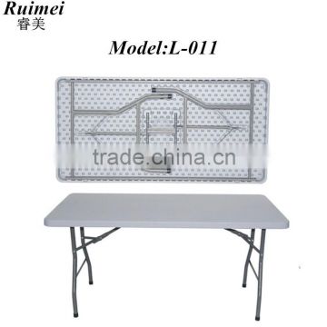 L-011 Low price 5ft folding rectangular outdoor banquet table