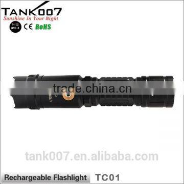 TANK007 Army Torch Light Rechargeable Led Torch Light Portable Relight Rechargeable Book Light photo-5